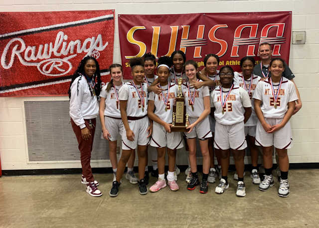 2023 Girls Basketball Class L 1st Place Mt Vernon