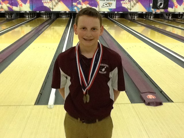 Boys Bowling Individual State CHamp Hayden Juenger-Collinsville