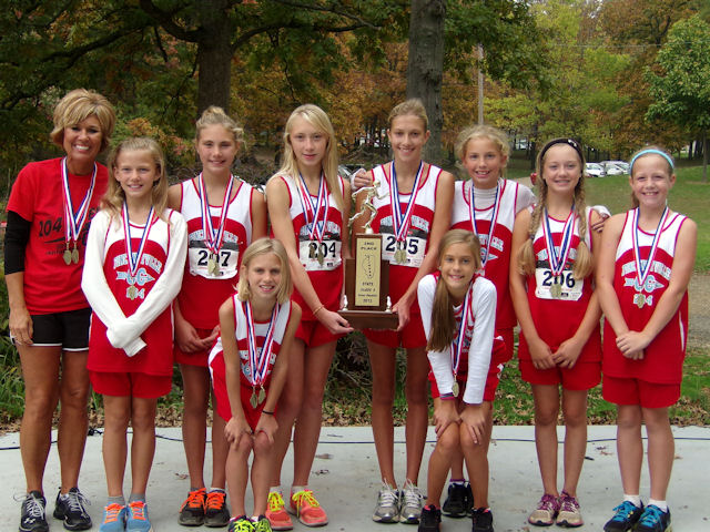 2012 Class S Girls XC-2nd Place-Pinckneyville 204