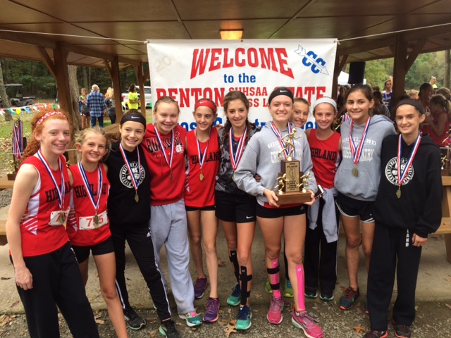 2016 Girls Class L Cross Country 3rd - Highland