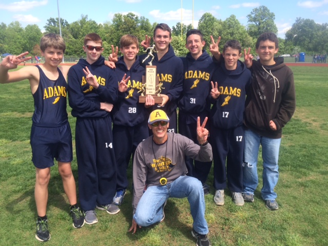 S boys track Adams School of Creal Springs 2nd