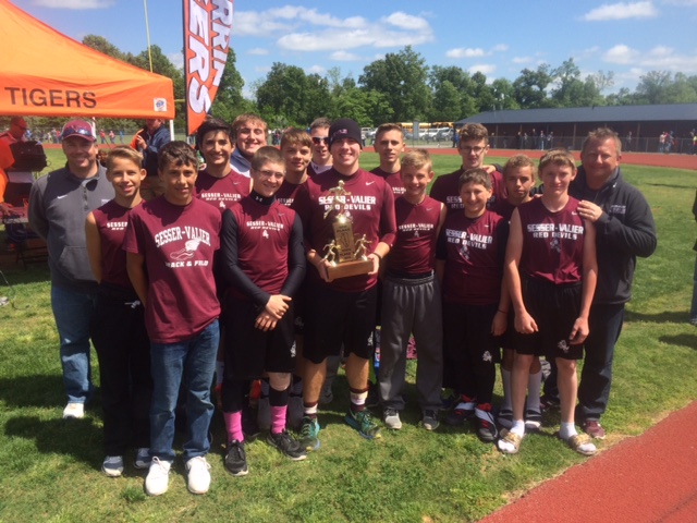 S boys track Sesser Valier 3rd