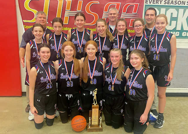 2023 Girls Basketball Class S 1st Place Trinity St.John Nashville Immanuel Lutheran Okawville Co-op