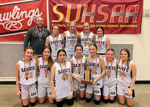 2023 Girls Basketball Class S 4th Place All Saints Academy Breese