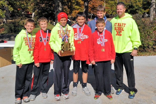 2015 Class S Cross Country Boys 4th Place - St Mary Centralia