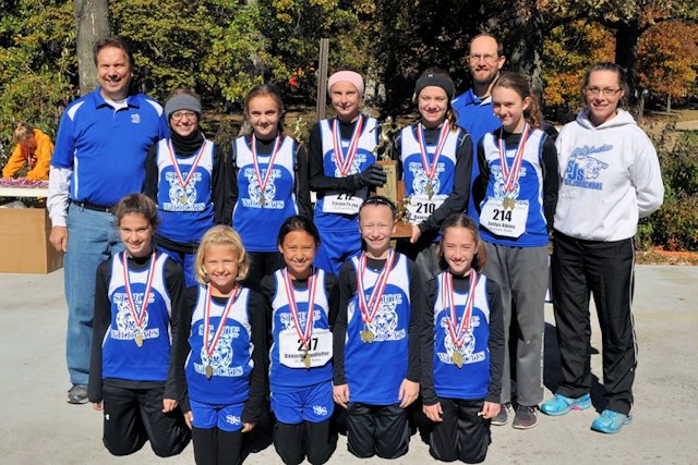 2015 Class S Cross Country Girls 2nd Place - St Joseph Olney