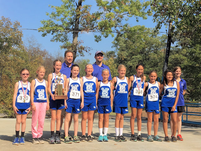 2017 Class S Girls Cross Country State 4th Place - St Joe Olney